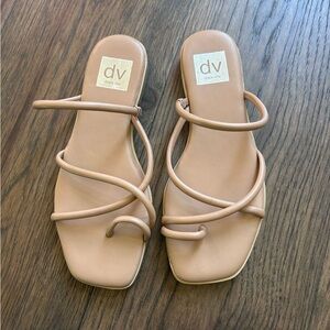 DV by Dolce Vita Women's Beige Strappy Sandals